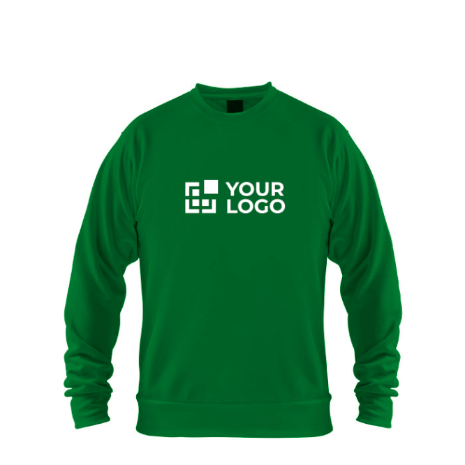 Polyester shirt met lange mouwen, 265 g/m2 in de kleur groen