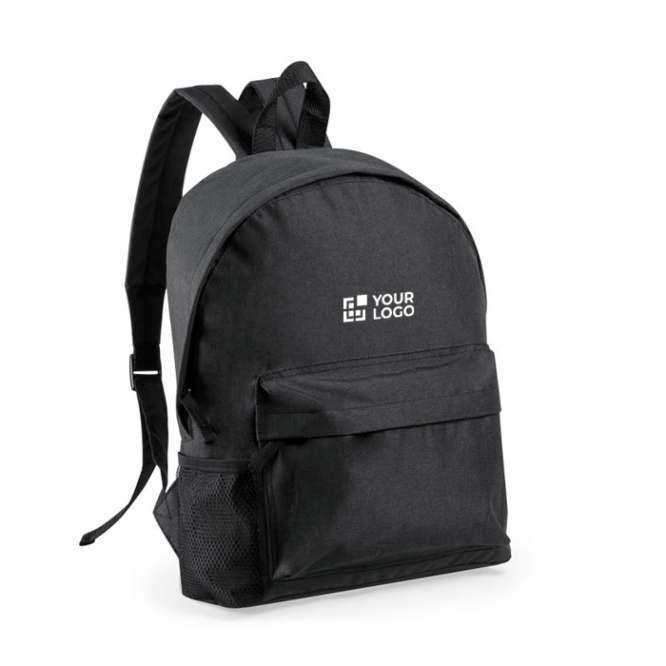 Promo rugzak van resistent rpet-materiaal zwart