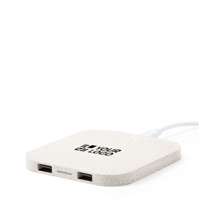 Draadloze oplader van tarwestro voor tot 3 apparaten