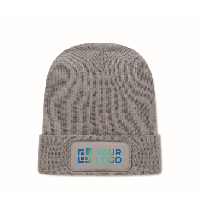 Unisex RPET-polyester muts met patch voor personalisatie