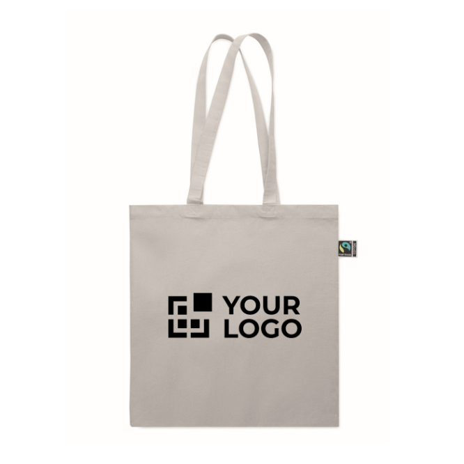 Fairtrade katoenen boodschappentas met inzet 180 g/m²