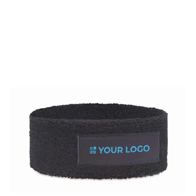 Hoofdband voor sport met personaliseerbaar patch