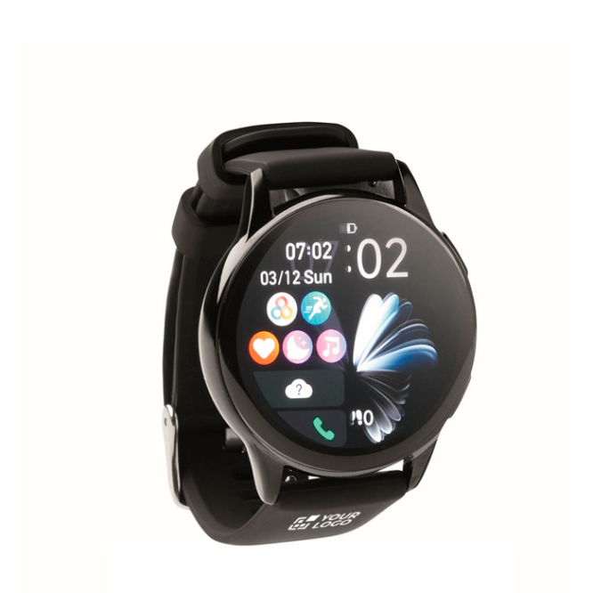 Waterdichte draadloze smartwatch met siliconen band