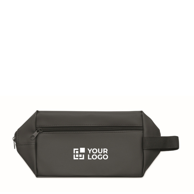 Toilettas van RPET-polyester 600D met handgreep en rits