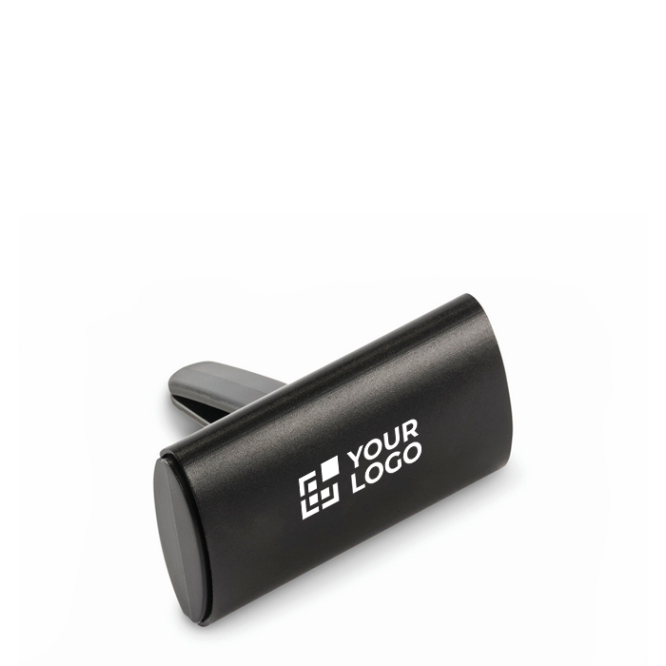 Houder voor auto-luchtverfrisser met aluminium deksel en clip