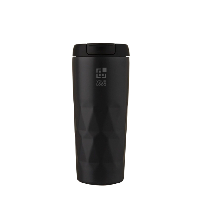 Kleurrijk geometrisch isothermisch Glas zwart