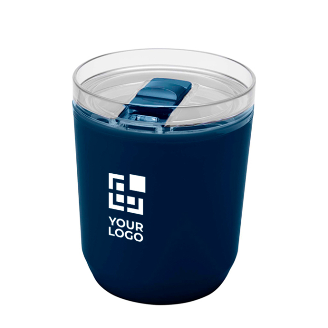 Thermosbeker van gerecycled plastic met eenvoudig ontwerp 180ml