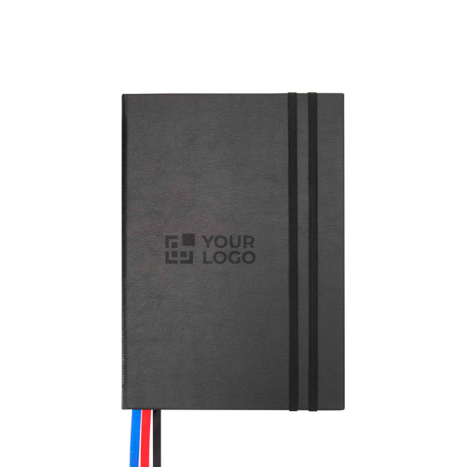 Notitieboek met harde kaft van gerecycled plastic en dagagenda A5