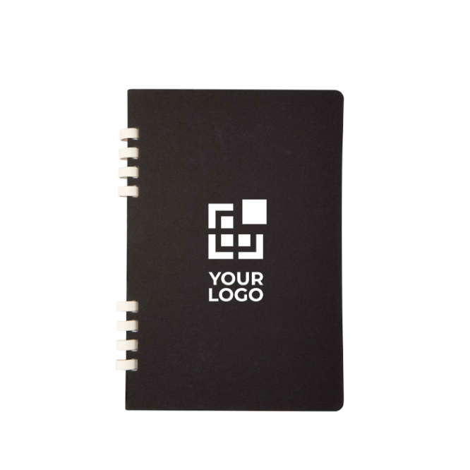 A5-notitieboek met harde kaft van gerecycled gelijnd papier