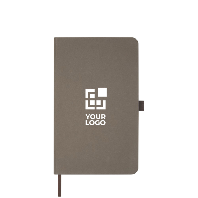 Notitieboekje van eco materialen en afval met harde kaft A5 bruin