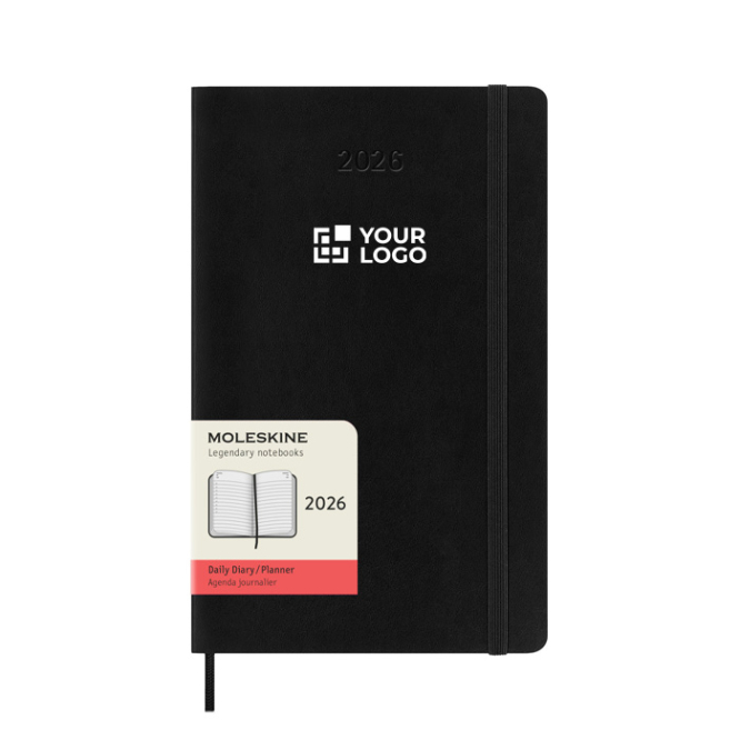 Dagagenda met zachte kaft en elastische sluiting Moleskine
