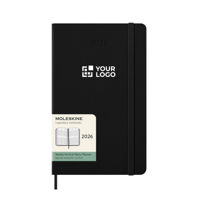Weekagenda met elastische sluiting en binnenvak Moleskine