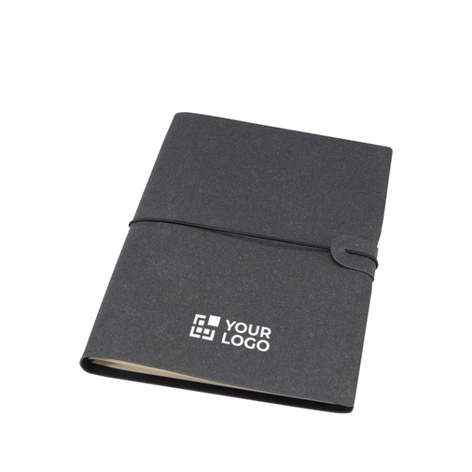 Navulbaar notitieboek, omslag van gerecycled plastic, 2 schrijfblokken