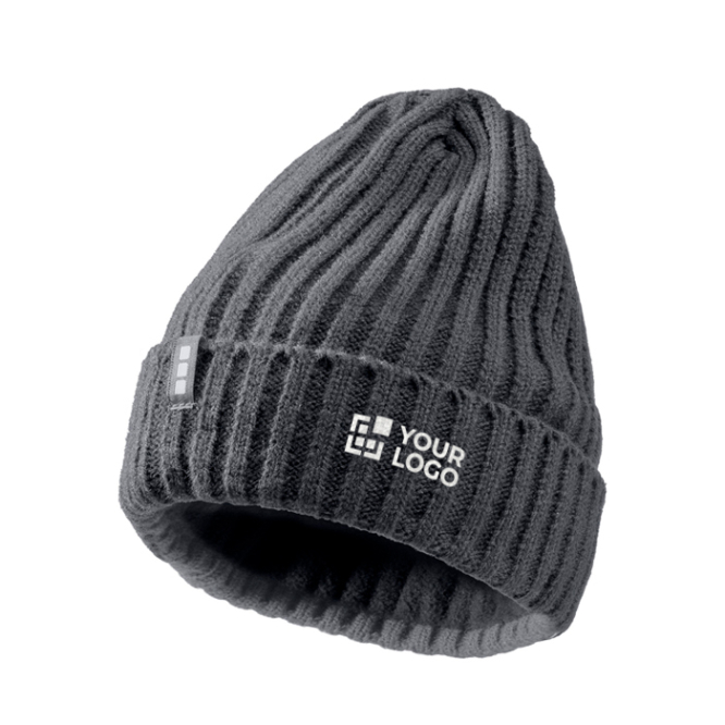Gebreide muts met ribbelstructuur, elastisch en flexibel van Elevate Life