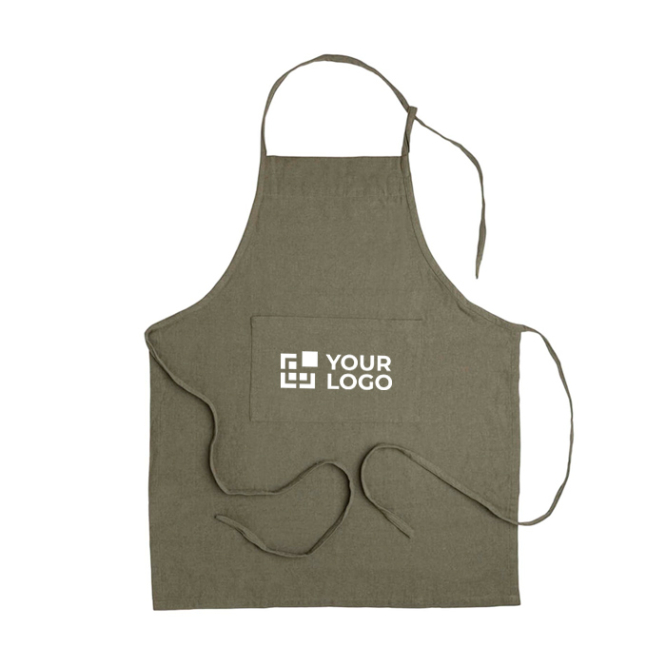 Handgeweven schort van gerecycled katoen voor events Originalhome