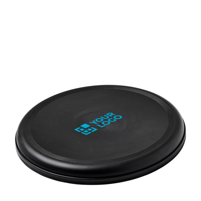 Ronde frisbee van gerecycled plastic met gespikkelde afwerking