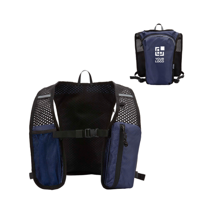 Waterdicht en reflecterend hardloopvest met drinksysteem