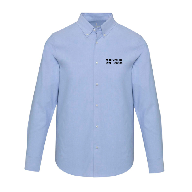 Oxford overhemd voor heren met lange mouwen en button-down kraag