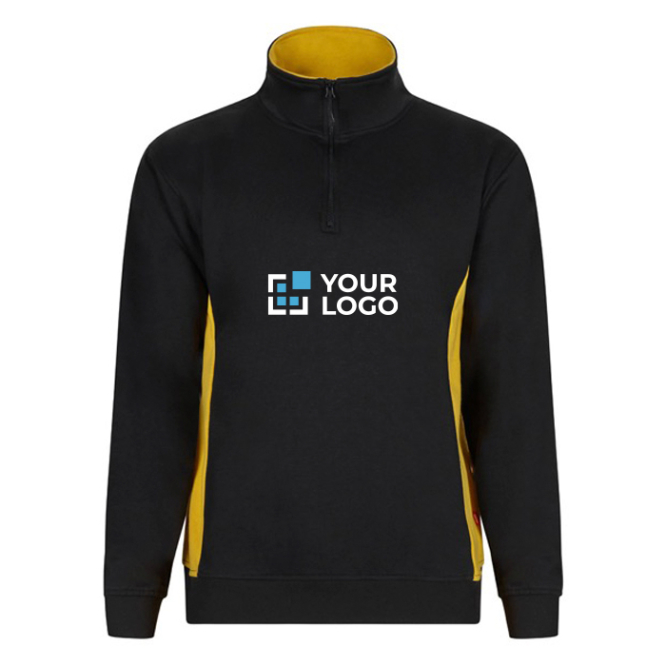 Tweekleurige fleece werktrui van katoen 260 g/m² Velilla 