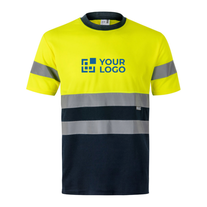 T-shirt van polyester met hoge zichtbaarheid 140 g/m² Velilla 