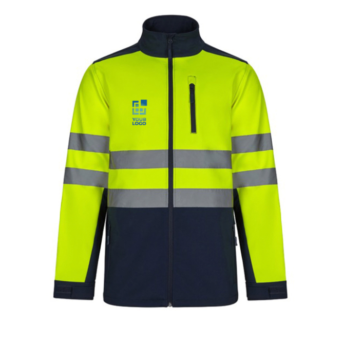 Extra grote softshell fleece werkjas bedrukken 280 g/m² Velilla 