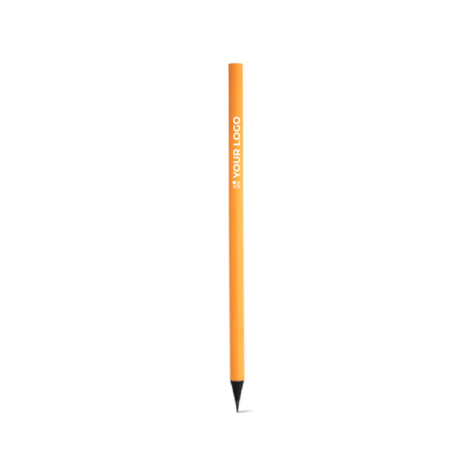 Fluorescerende kleurpotloden bedrukken met logo kleur oranje eerste weergave