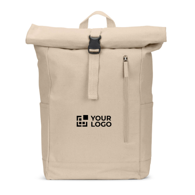 Rolltop-rugzak met bovensluiting en vakken 17L 380 g/m²