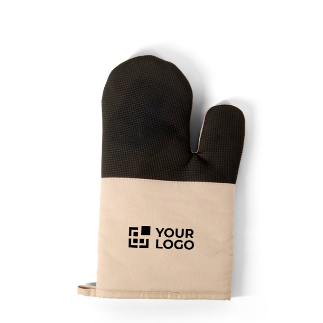 Keukenhandschoen van 100% katoen met antislip siliconen