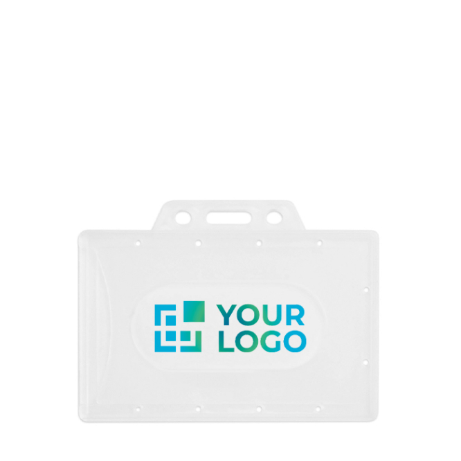 Stevige kaarthouder voor kunststof kaarten, licht en duurzaam 8,6x5,4cm