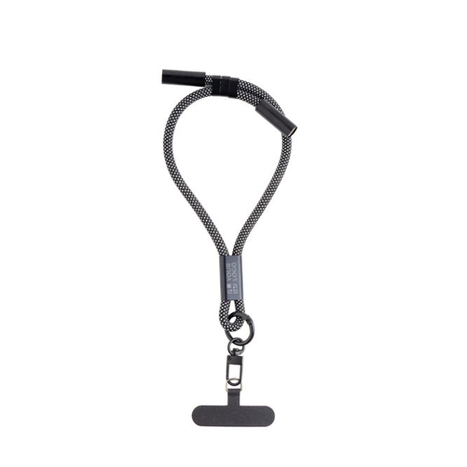 Pols-lanyard van PVC en nylon met snelladen USB-C voor smartphone