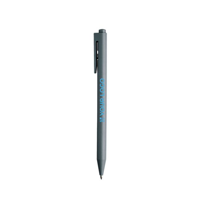 Eenkleurige plastic balpen met blauwe gelinkt met jouw bedrukking