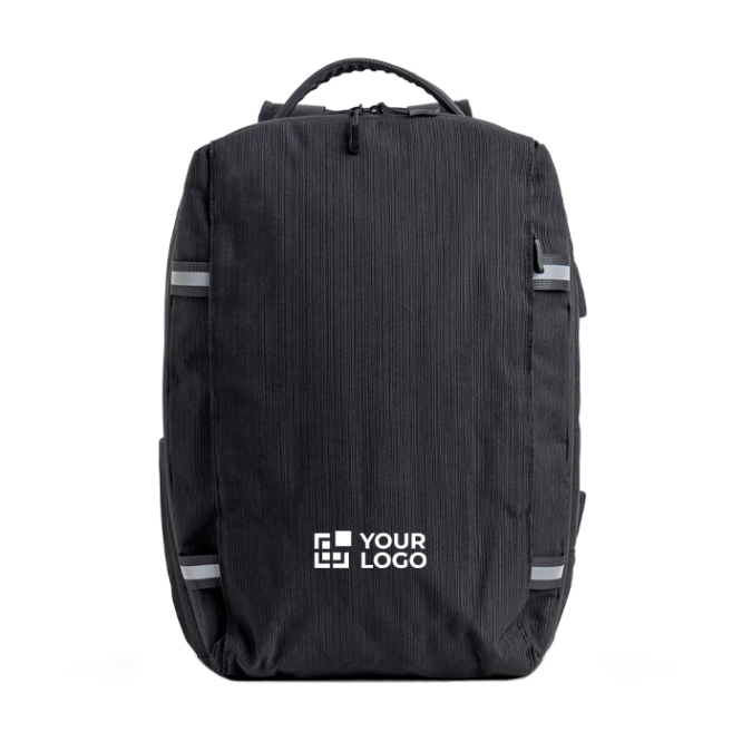 Jacquard bamboe rugzak met waterdichte ritsen voor laptop 15,6