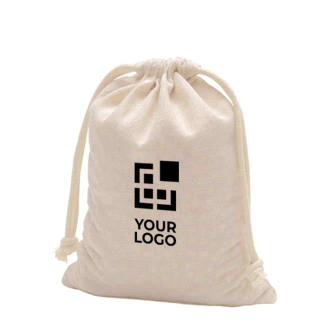 Katoenen tas met striklussen en draaghengsels 110 g/m²