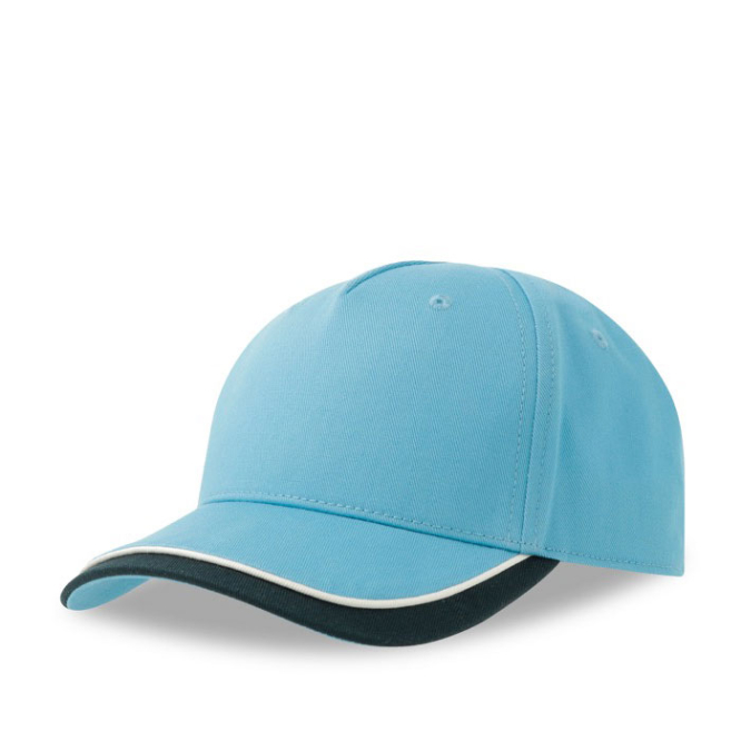 Pet voor kinderen van biokatoen in baseballstijl, 260 g/m²