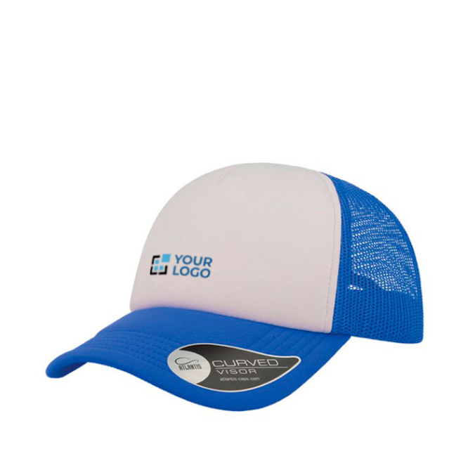 Polyester pet met gebogen en gevoerde klep 80 g/m² met jouw bedrukking