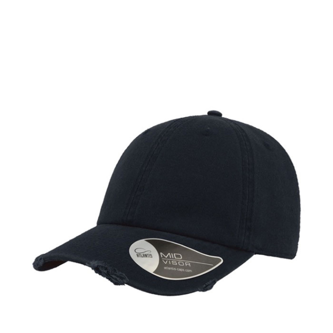 Katoenen pet in Amerikaanse jaren 90-stijl met versleten look 280 g/m²