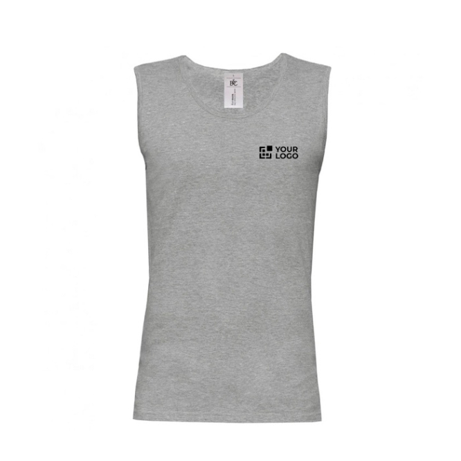 Mouwloos shirt van katoen voor heren 145 g/m² B&C 