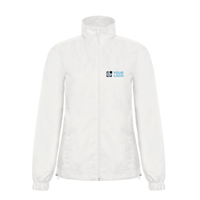Polyester damesjas, waterdicht en winddicht B&C met jouw bedrukking