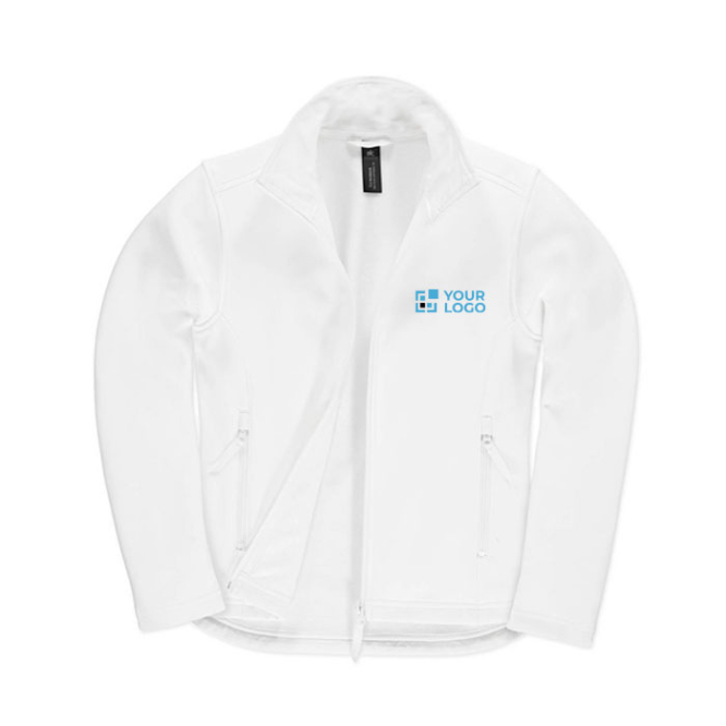 Elastisch softshell-jack van polyester voor dames 300 g/m² B&C met jouw bedrukking