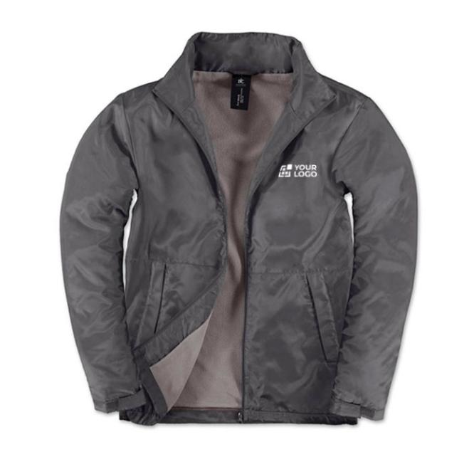 Polyester herenjas, waterdicht en winddicht B&C met jouw bedrukking
