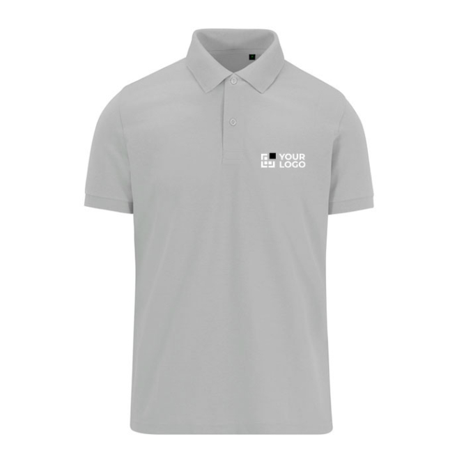 Kleurrijke polo van polyester en katoen met korte mouwen 180 g/m² B&C met jouw bedrukking