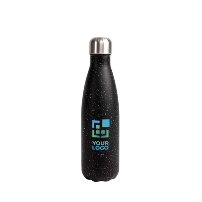 Dubbelwandige roestvrijstalen fles met splash effect design 500ml met jouw bedrukking