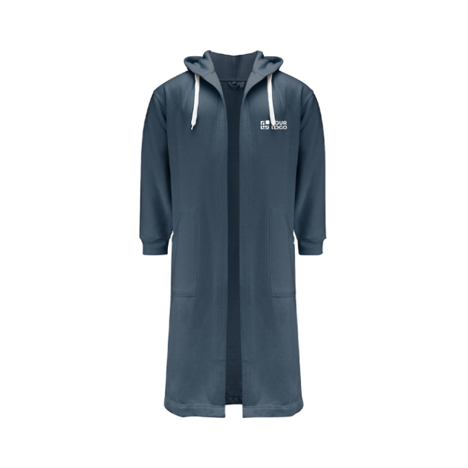 Badjas van katoen en polyester met verstelbare capuchon maat