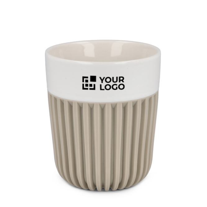 Porseleinen mok, gemaakt in EU, met isolerende hoes 280 ml