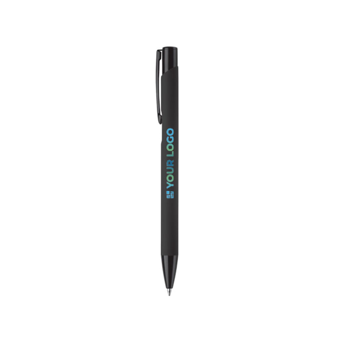 Aluminium pen met rubberen coating in verschillende kleuren met jouw bedrukking