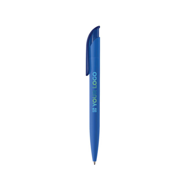 Plastic pen met zachte afwerking gemaakt in de EU met jouw bedrukking
