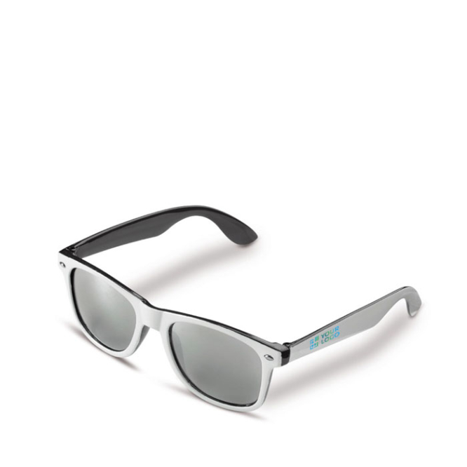 Tweegekleurde zonnebril met gekleurde frames UV400-bescherming met jouw bedrukking