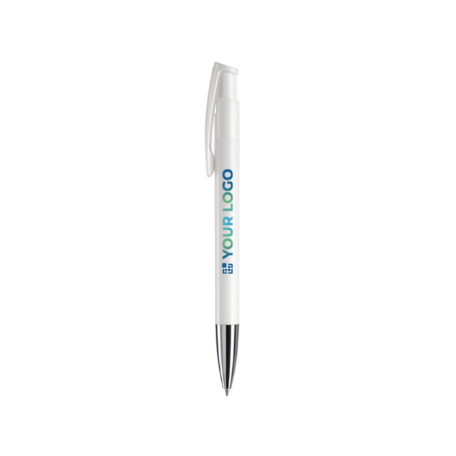 Matte kleurrijke plastic pen gemaakt in de EU met jouw bedrukking