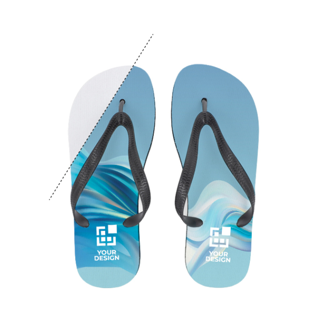 Slippers met sublimatieprint en zachte rubberen zool