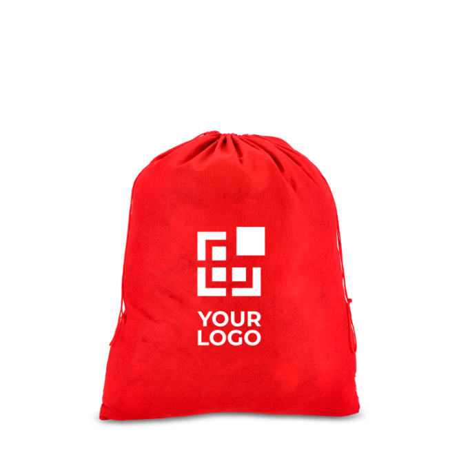 Grote geschenkzak van vilt met bijpassend trekkoord